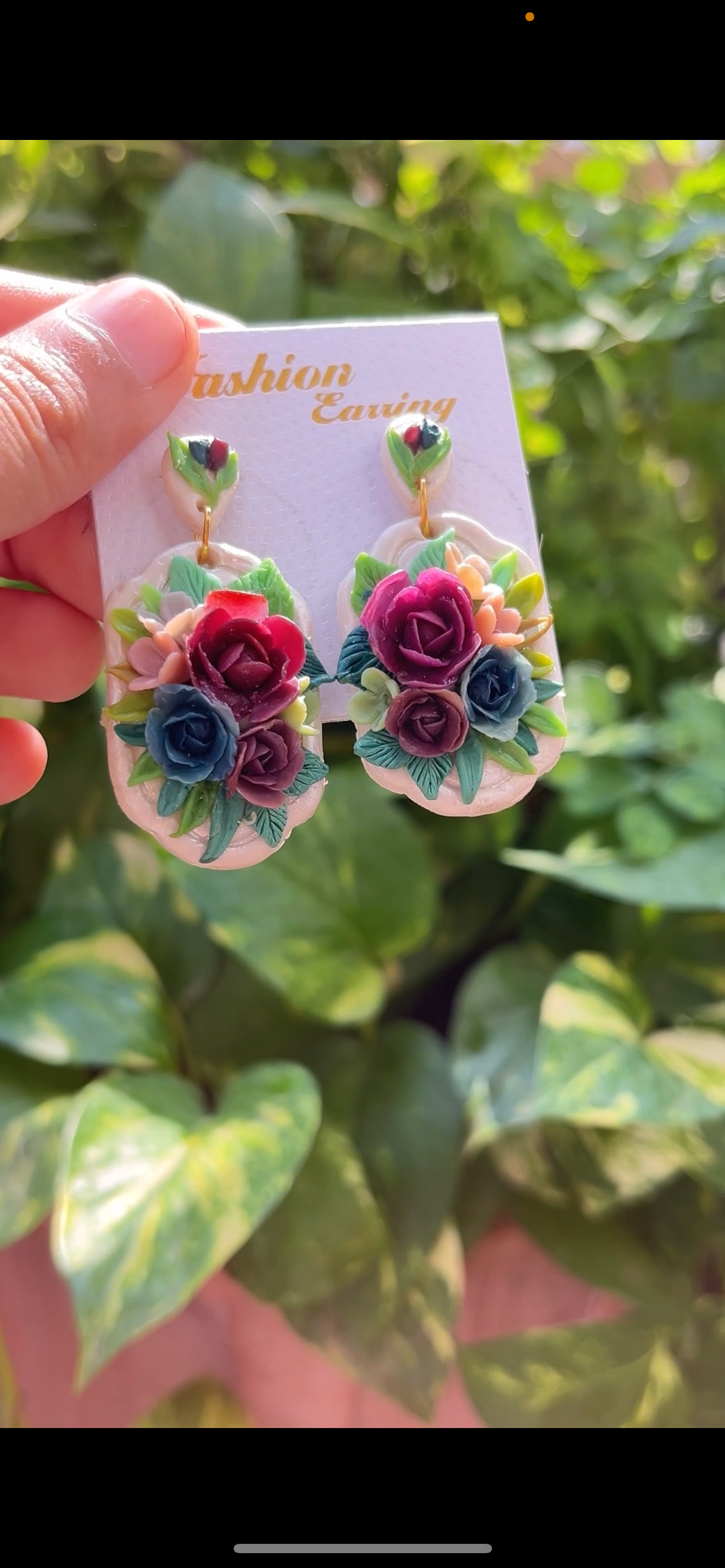 Handmade base earrings